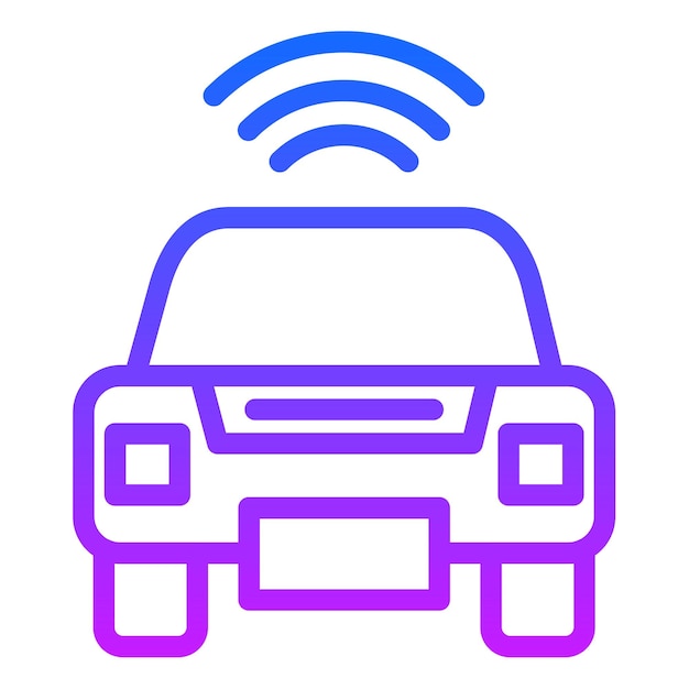 Ilustración vectorial de automóviles inteligentes