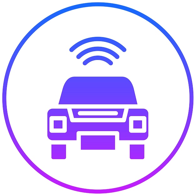 Ilustración vectorial de automóviles inteligentes
