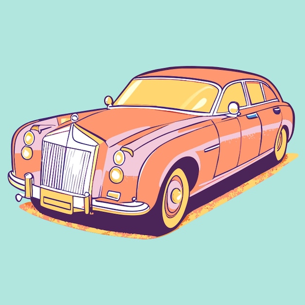 Vector ilustración vectorial de automóviles de lujo