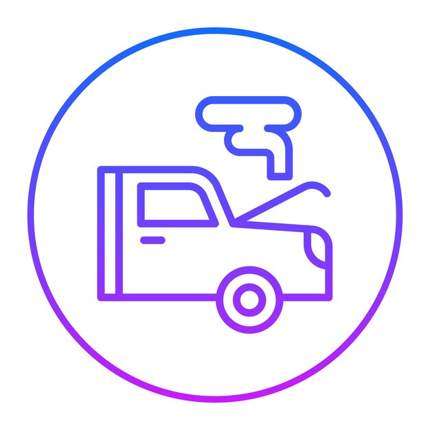 Ilustración vectorial de automóviles rotos