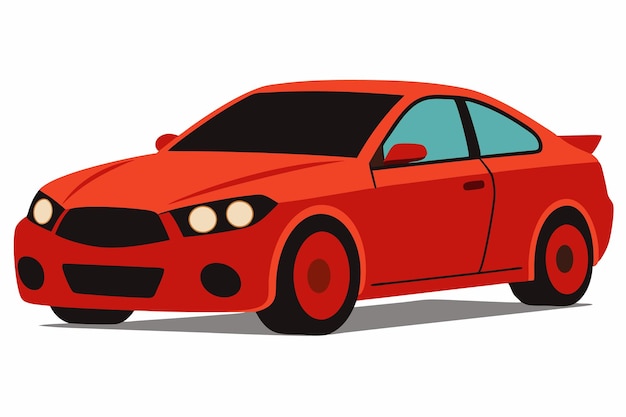 Ilustración vectorial de automóviles sobre un fondo blanco
