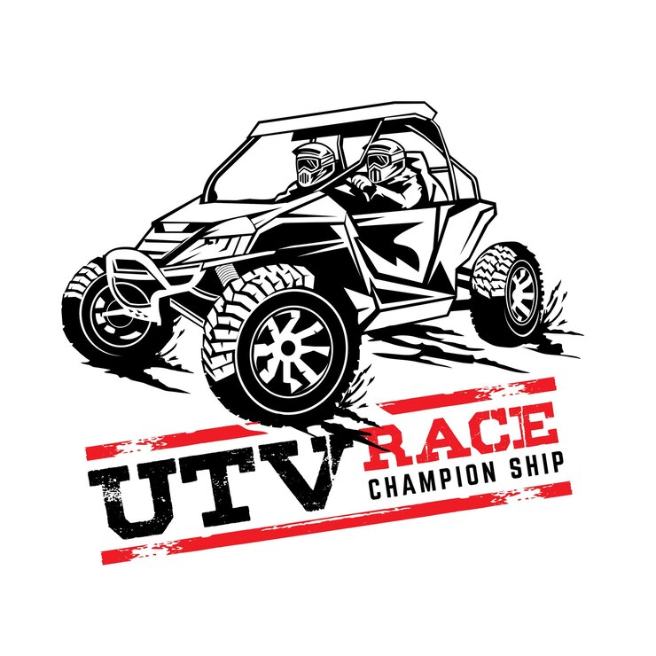 Vector ilustración vectorial de aventura de coches atv buggy perfecta para el diseño de camisetas y el logotipo de buggy rental