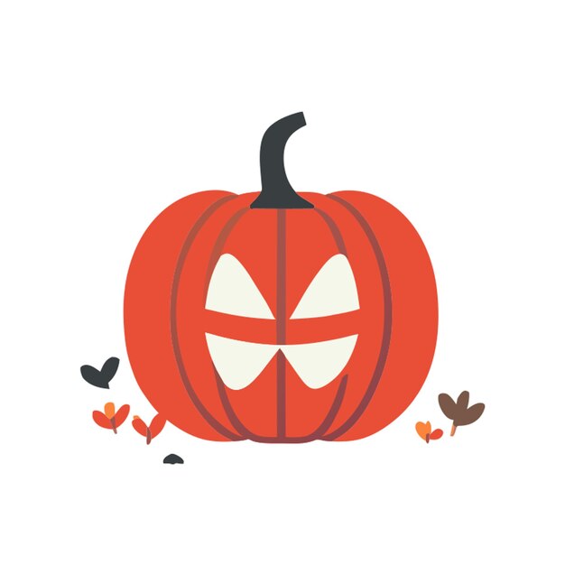Ilustración vectorial de la aventura de recoger calabazas en el piso 2