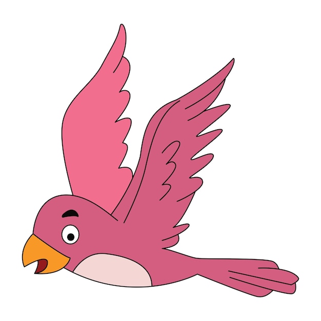 Ilustración vectorial de aves en vuelo