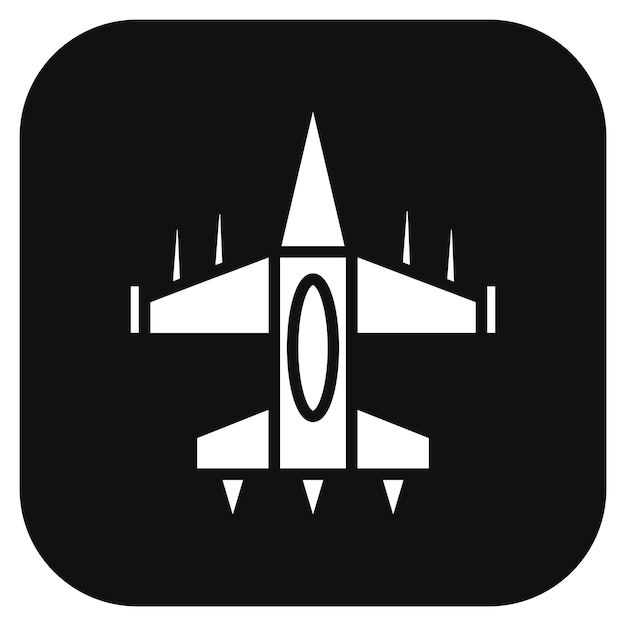 Ilustración vectorial de aviones del ejército