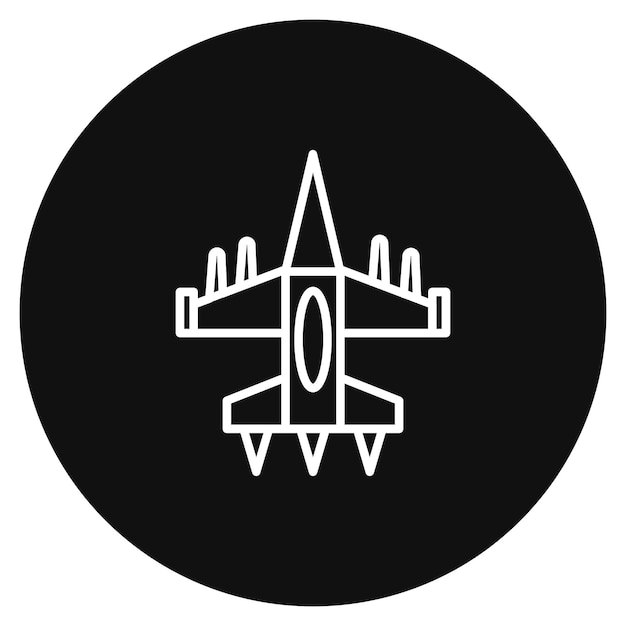 Vector ilustración vectorial de aviones del ejército