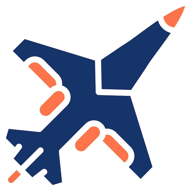 Ilustración vectorial de aviones del ejército