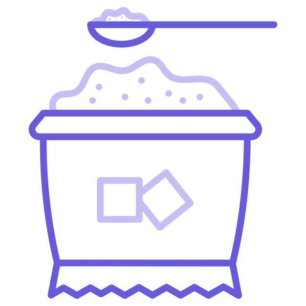 Ilustración vectorial del azúcar