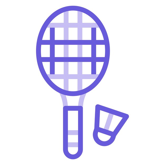Ilustración vectorial de bádminton