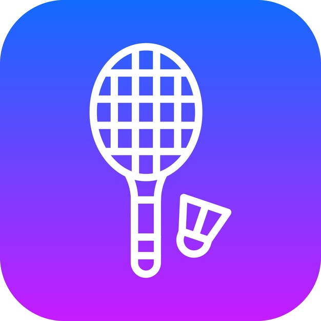 Ilustración vectorial de bádminton