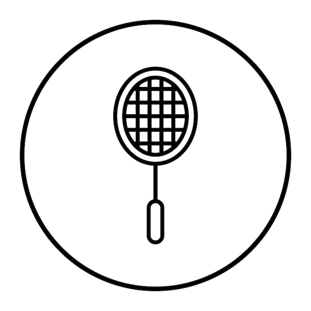 Ilustración vectorial de bádminton
