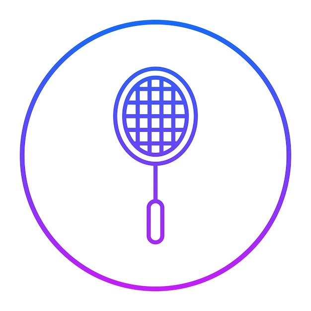 Ilustración vectorial de bádminton