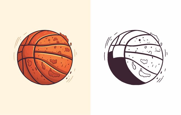 Vector ilustración vectorial de baloncesto