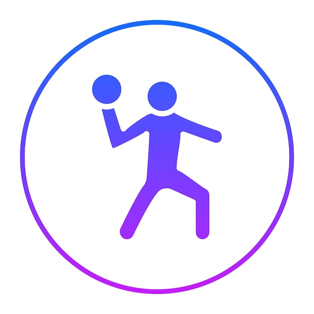 Ilustración vectorial de balonmano