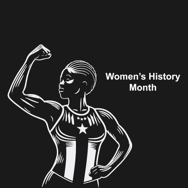 Ilustración vectorial para el ban de día internacional de la mujer