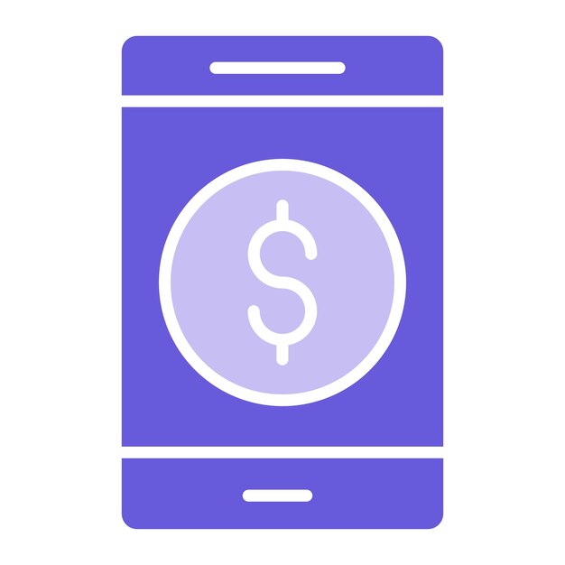 Ilustración vectorial de la banca móvil