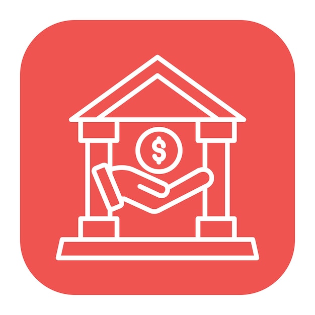 Ilustración vectorial del banco de inversión