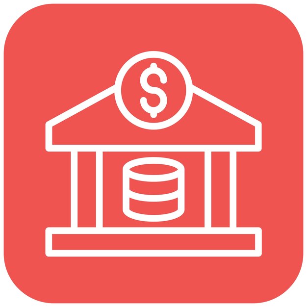 Ilustración vectorial del banco