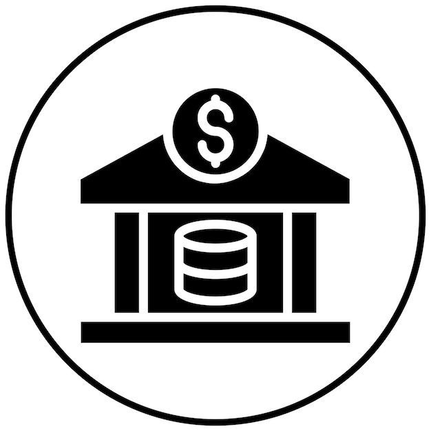 Ilustración vectorial del banco