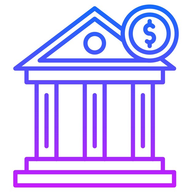 Ilustración vectorial del banco