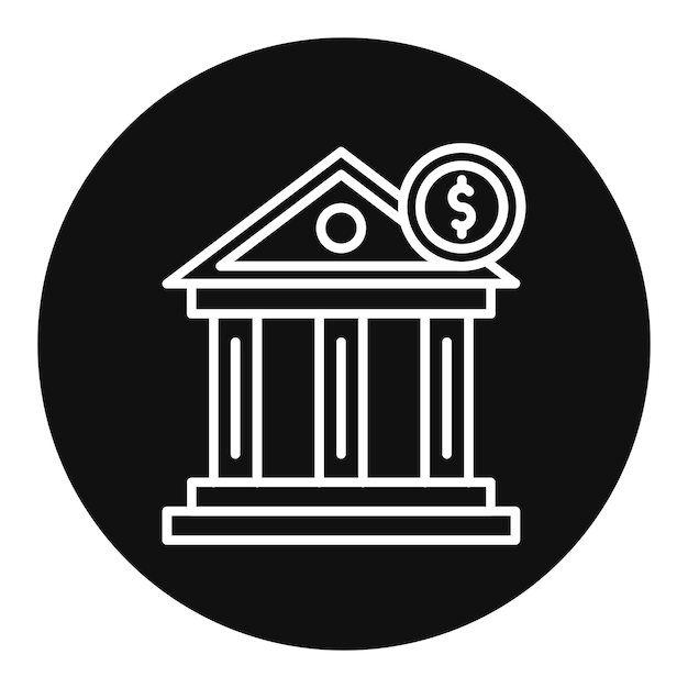 Ilustración vectorial del banco