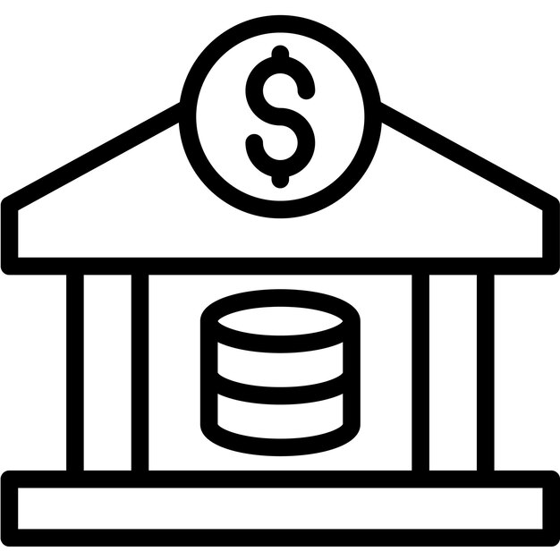 Ilustración vectorial del banco