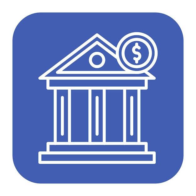 Ilustración vectorial del banco