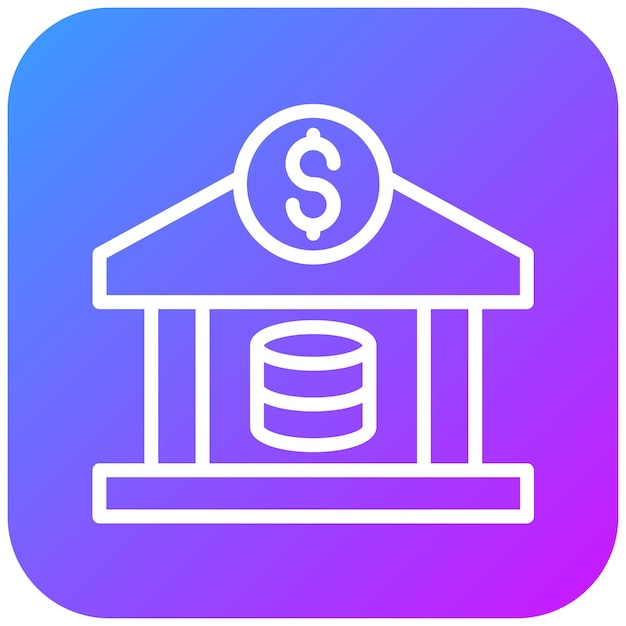 Ilustración vectorial del banco