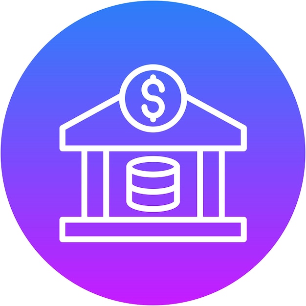 Ilustración vectorial del banco