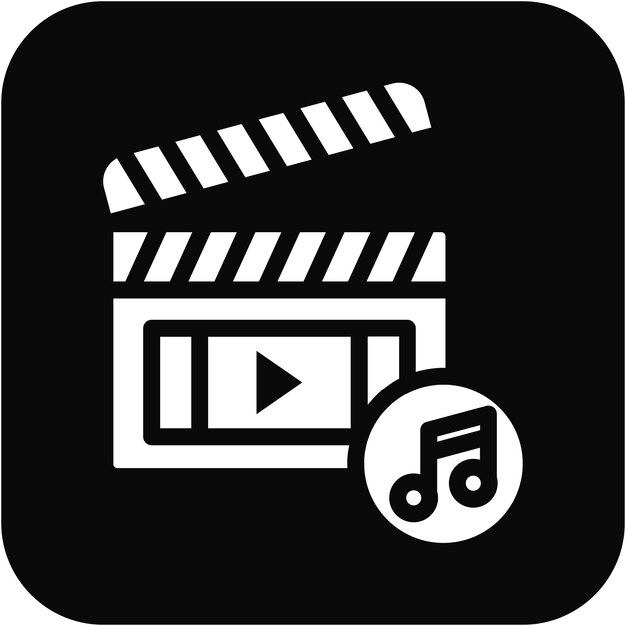 Ilustración vectorial de la banda sonora