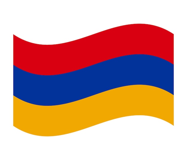 Ilustración vectorial de la bandera de Armenia