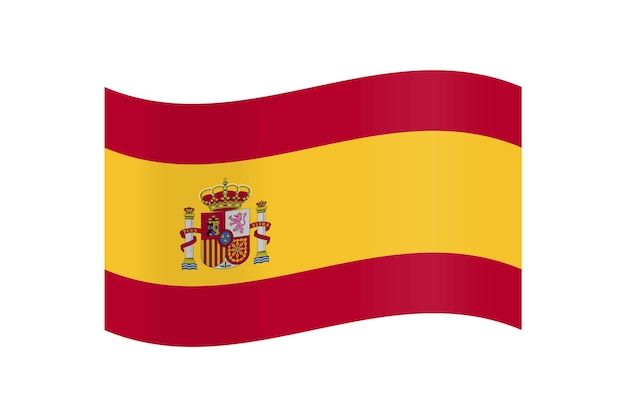 Ilustración vectorial de la bandera de España