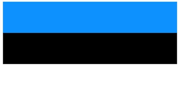 Vector ilustración vectorial de la bandera de estonia