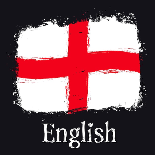 Ilustración vectorial de la bandera de Inglaterra