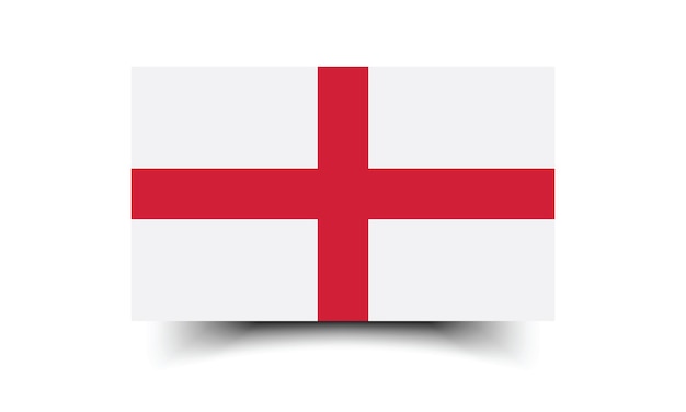 Ilustración vectorial de la bandera de Inglaterra
