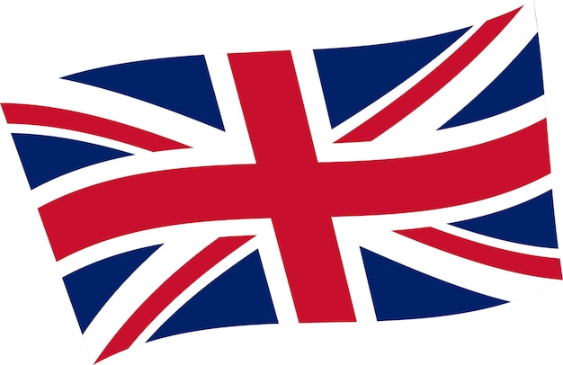 Ilustración vectorial de la bandera nacional del Reino Unido