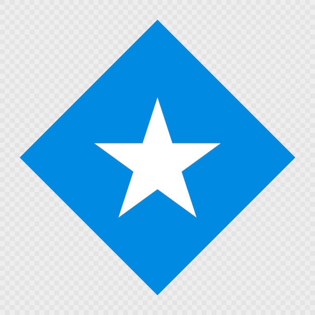 Ilustración vectorial de la bandera rombo de Somalia