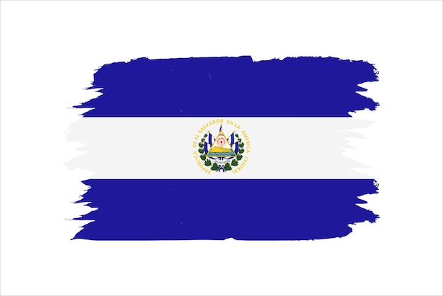 Ilustración vectorial de la bandera de El Salvador