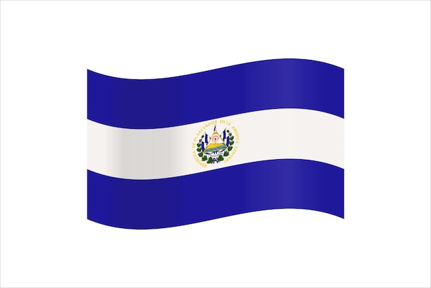 Ilustración vectorial de la bandera de El Salvador