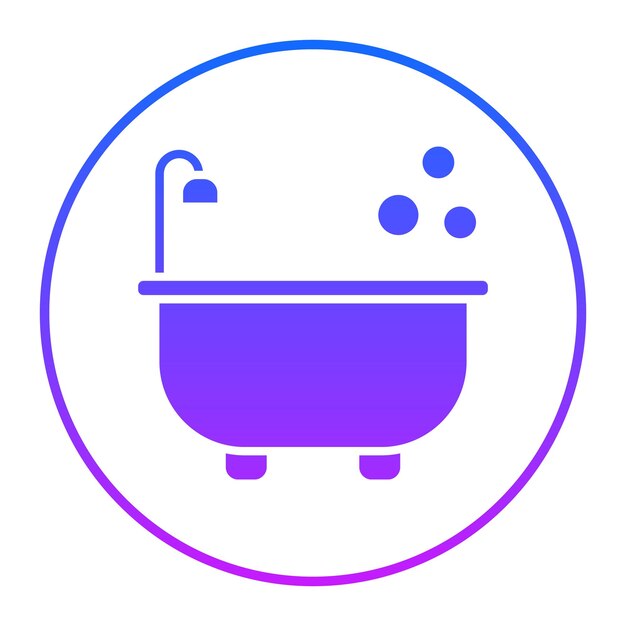 Ilustración vectorial de la bañera
