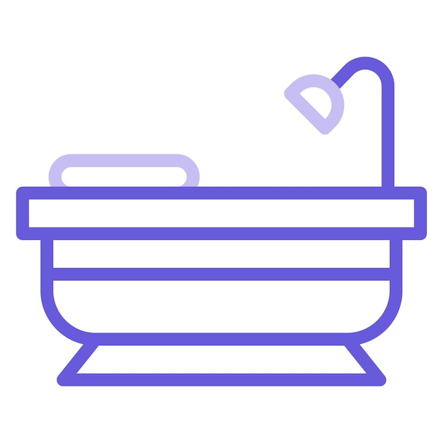 Ilustración vectorial de la bañera
