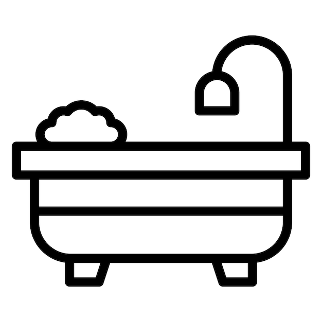 Ilustración vectorial de la bañera