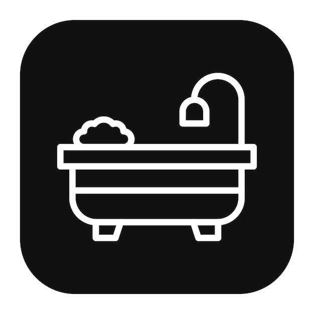Ilustración vectorial de la bañera
