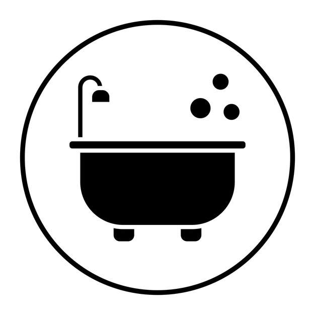 Ilustración vectorial de la bañera