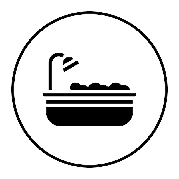 Ilustración vectorial de la bañera