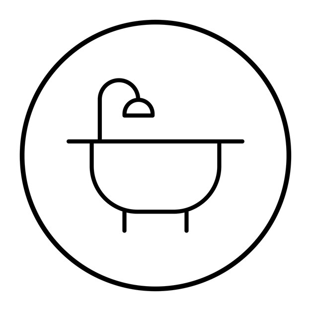 Ilustración vectorial de la bañera