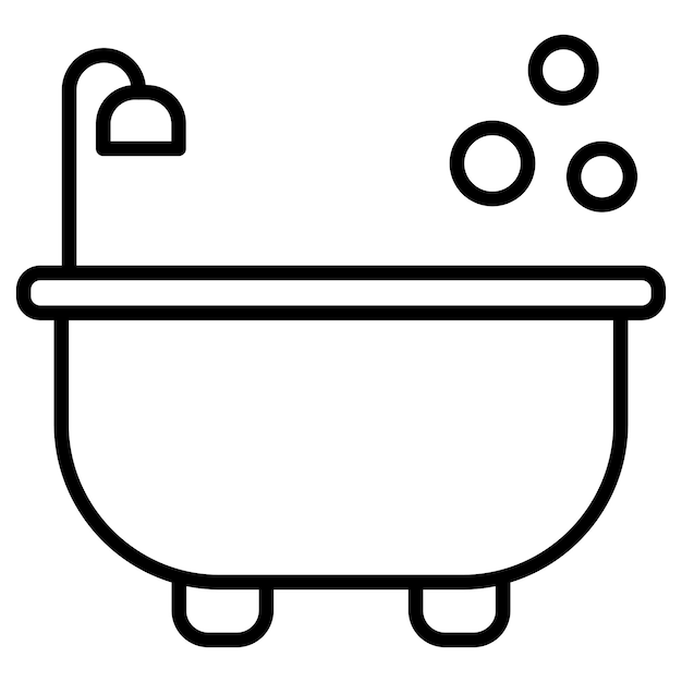 Ilustración vectorial de la bañera