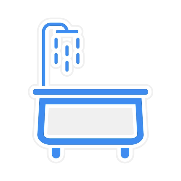 Ilustración vectorial de la bañera