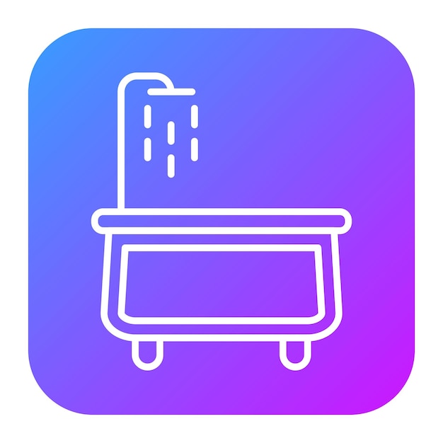 Ilustración vectorial de la bañera