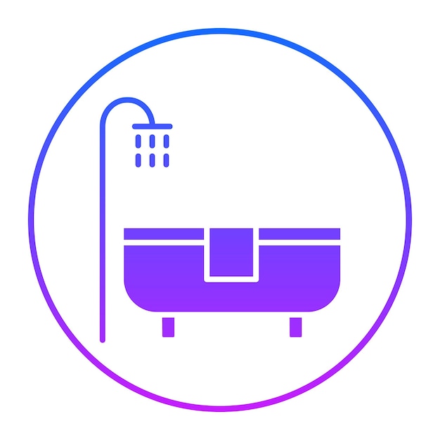 Ilustración vectorial de la bañera